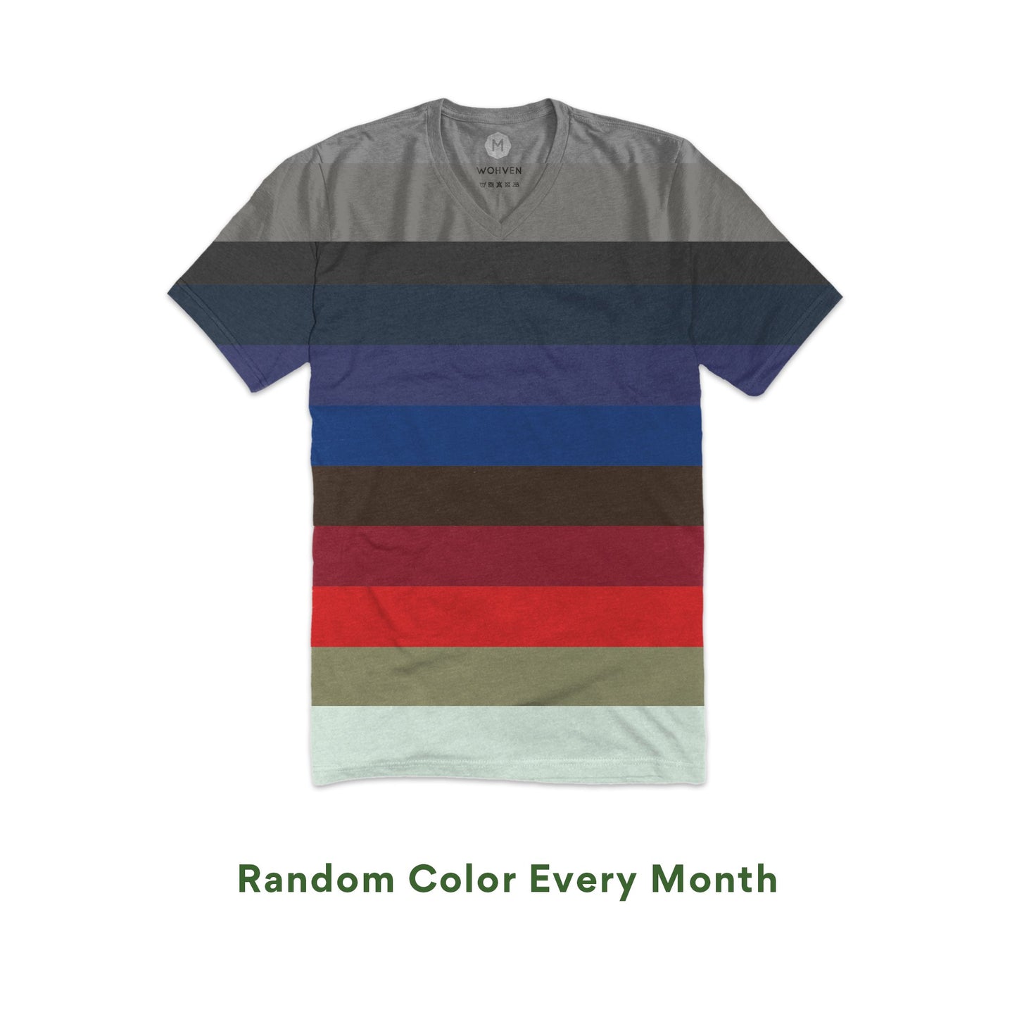 wohven blank v-neck t-shirt colors