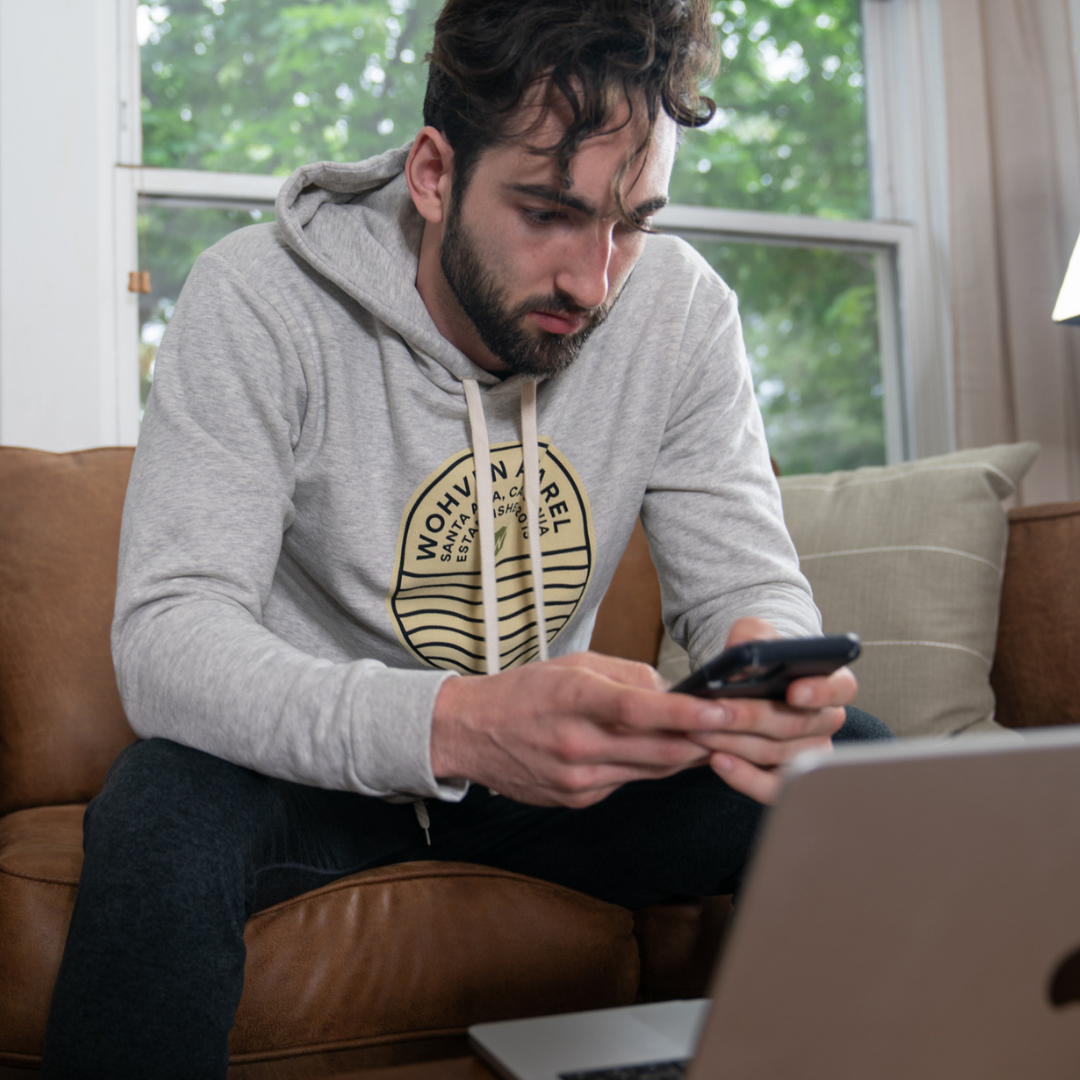 Wohven Badge Hoodie - Oatmeal
