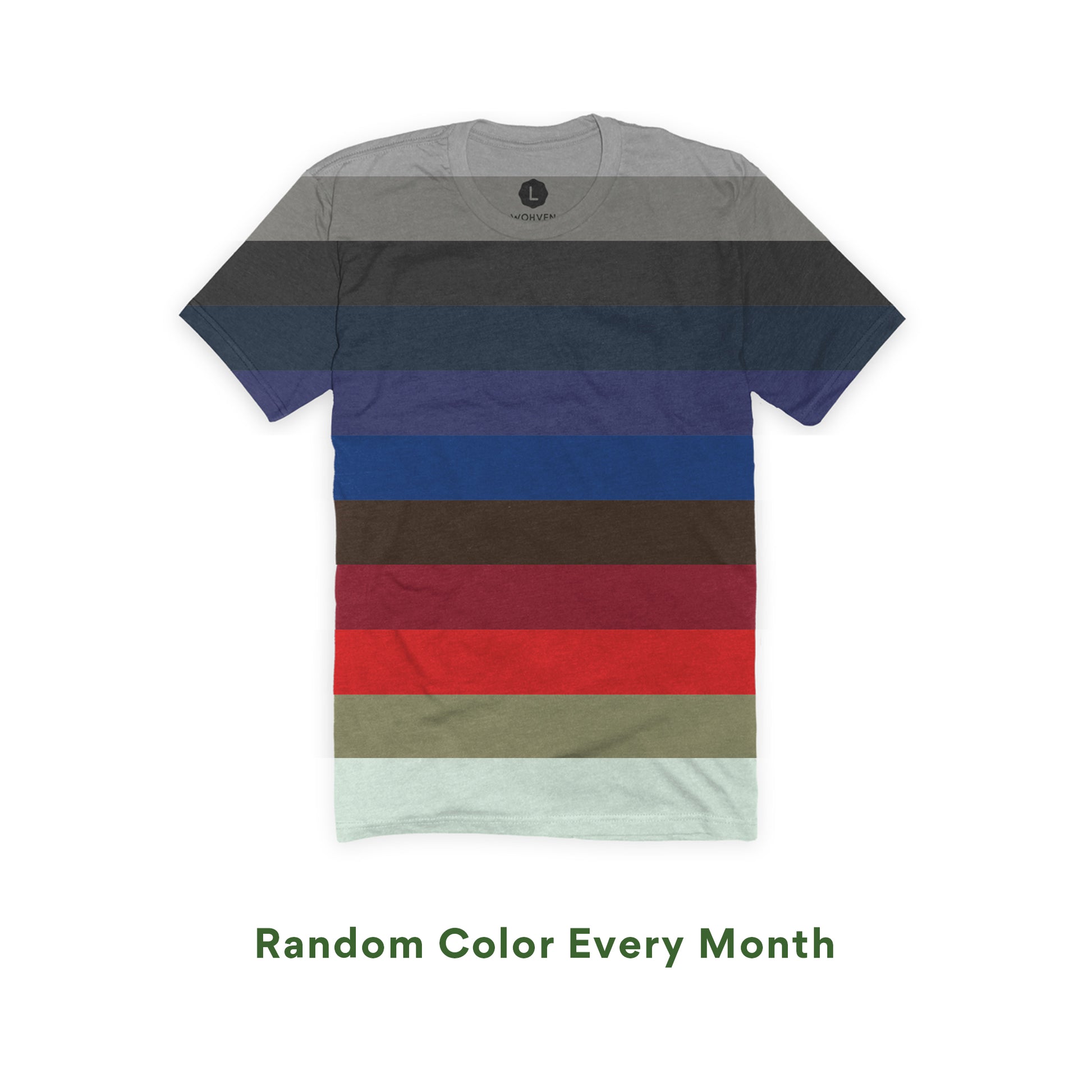 wohven blank t-shirt colors